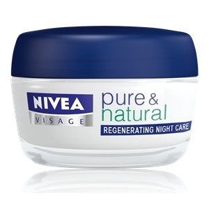 Nivea VISAGE pure and natural regenerating night cream 50ml FOR ALL SKIN TYPES