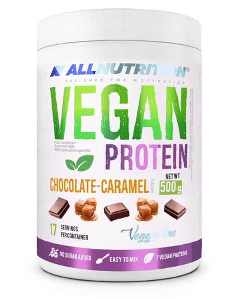 Allnutrition Vegan Protein, Chocolate Caramel - 500g