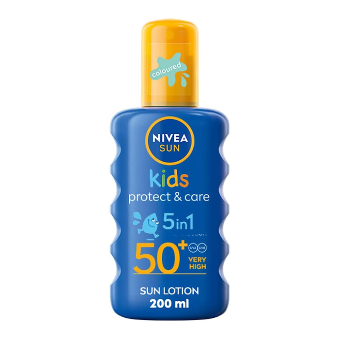 Nivea Sun Kids Protect & Care Coloured Sunscreen Spray SPF 50+ 200ml