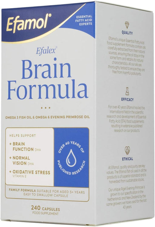 Efamol Brain Efalex Brain Formula 240 Capsules at Health Pharm