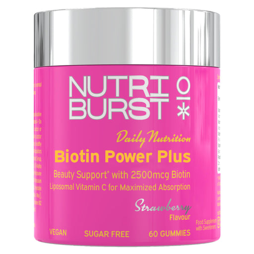 Biotin PowerPlus 2500mcg Vegan Sugar-Free 60 Gummies
