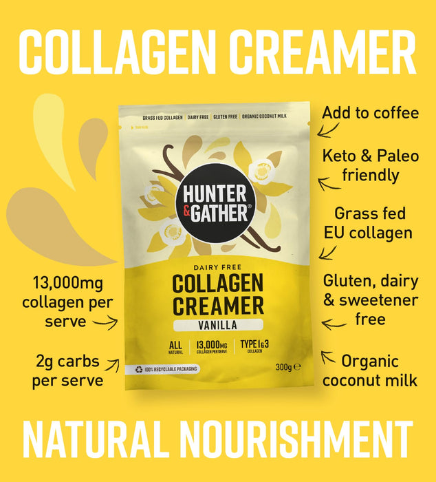 Hunter & Gather Vanilla Collagen Creamer 300g