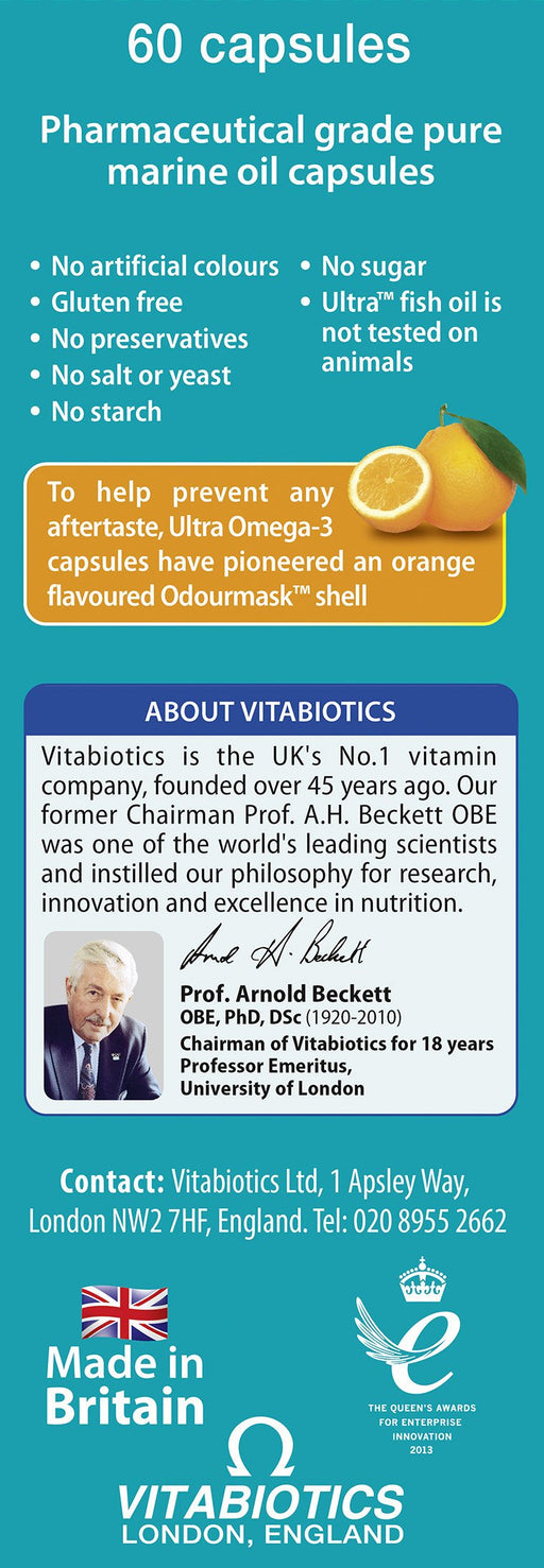 Vitabiotics Ultra Omega 3 High Purity Fish Oil Capsules