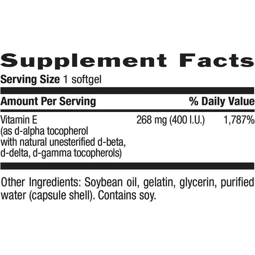 Country Life Vitamin E Complex 400iu 90 Softgels | Premium Supplements at HealthPharm.co.uk