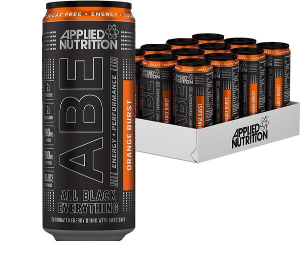 Applied Nutrition ABE Energy + Performance Cans, Orange Burst - 12 x 330 ml.