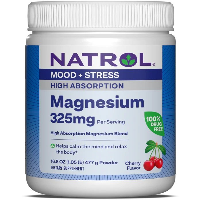 Natrol High Absorption Magnesium, 325mg (Cherry) - 477g