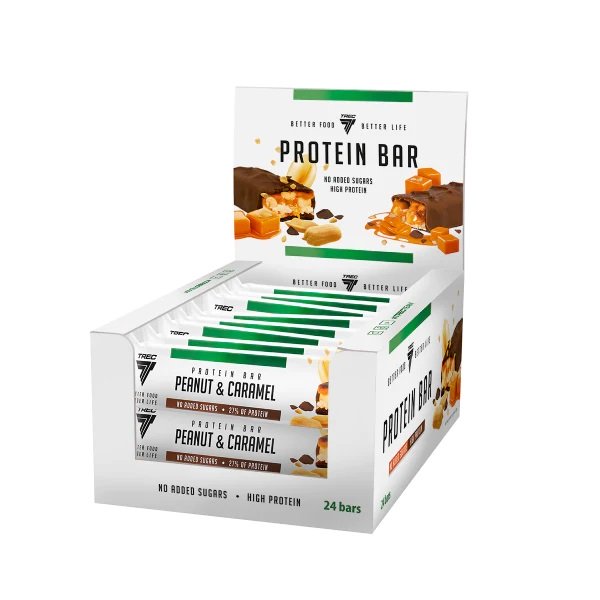 Trec Nutrition Protein Bar, Peanut & Caramel - 24 x 49g