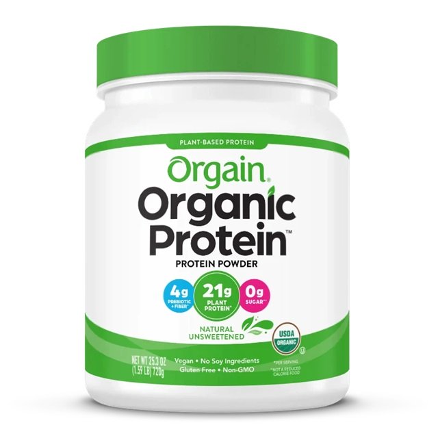 Orgain Organic Protein, Natural Unsweetened - 720g