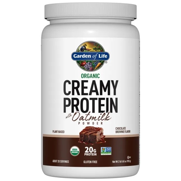 Garden of Life Organic Creamy Protein with Oatmilk, Chocolate Brownie - 920g