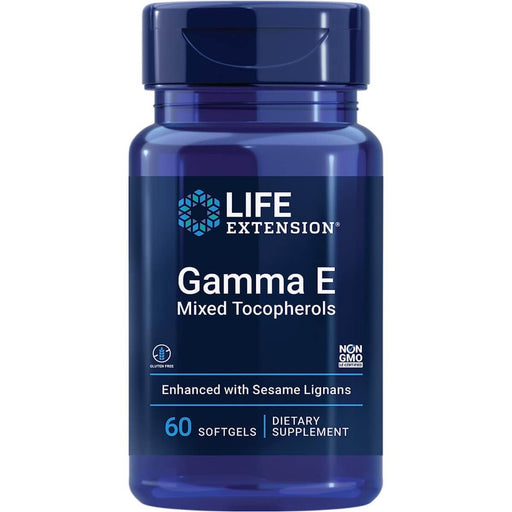 Life Extension Gamma E Mixed Tocopherols 60 Softgels | Premium Supplements at HealthPharm.co.uk