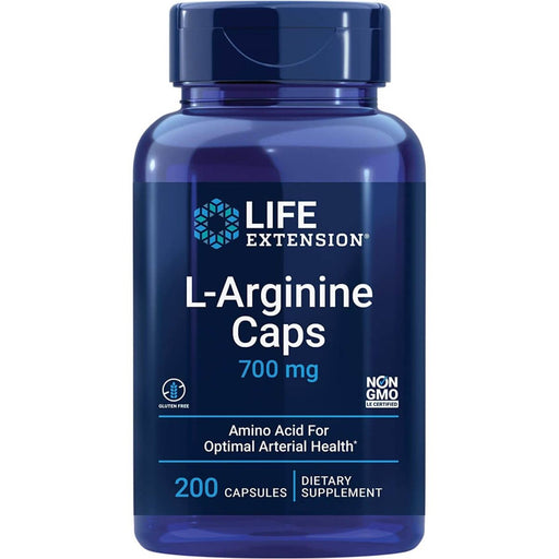 Life Extension L-Arginine Caps 700 mg 200 Capsules | Premium Supplements at HealthPharm.co.uk