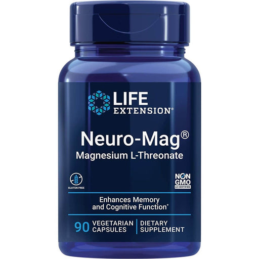 Life Extension Neuro-Mag Magnesium L-Threonate 90 Vegetarian Capsules | Premium Supplements at HealthPharm.co.uk