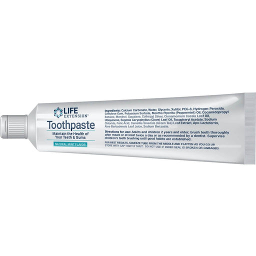 Life Extension Toothpaste Mint Flavour 4oz | Premium Supplements at HealthPharm.co.uk