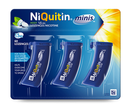 NiQuitin Minis Mint 1.5mg Lozenges 60 Lozenges NiQuitin