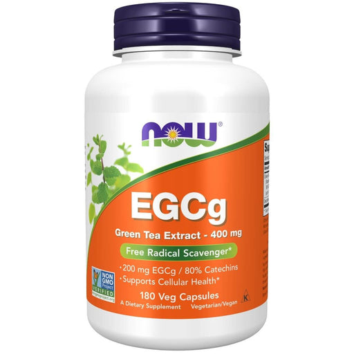 NOW Foods EGCg Green Tea Extract 400mg 180 Veg Capsules | Premium Supplements at HealthPharm.co.uk