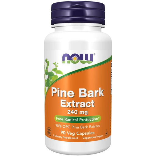 NOW Foods Pine Bark Extract 240 mg 90 Veg Capsules | Premium Supplements at HealthPharm.co.uk
