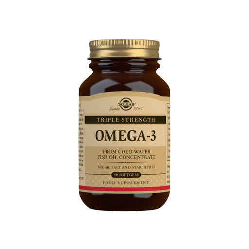 Solgar Triple Strength Omega-3 Softgels Pack of 50 | Premium Supplements at HealthPharm.co.uk