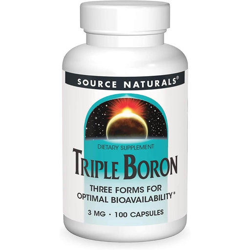 Source Naturals Triple Boron 3mg 100 Capsules | Premium Supplements at HealthPharm.co.uk