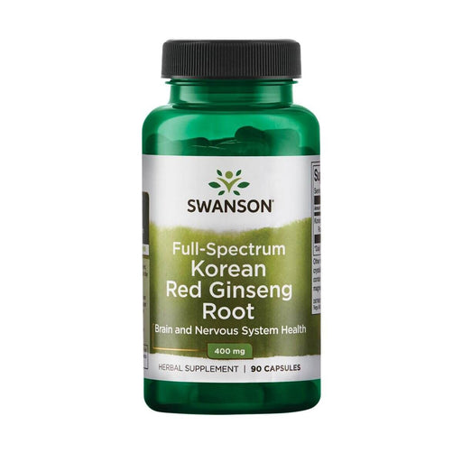 Swanson Korean Red Ginseng Root 400 mg 90 Capsules | Premium Supplements at HealthPharm.co.uk