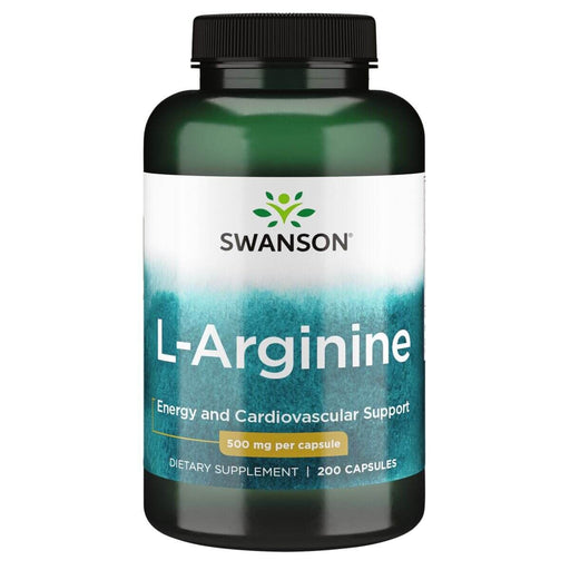 Swanson L-Arginine 500 mg 200 Capsules | Premium Supplements at HealthPharm.co.uk