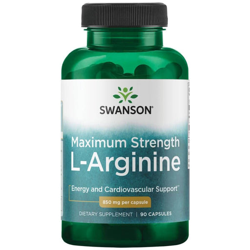 Swanson L-Arginine 850mg 90 Capsules | Premium Supplements at HealthPharm.co.uk