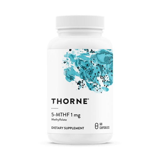 Thorne Research 5-MTHF 1mg (L-5-Methyltetrahydrofolate) 60 Capsules | Premium Supplements at HealthPharm.co.uk