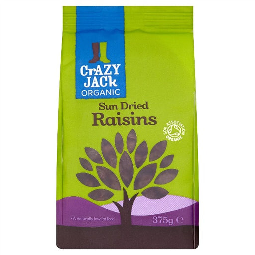 Crazy Jack Organic Sun Dried Raisins 375g Crazy Jack