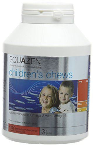 Equazen Children's Omega-3 Chews 180 Capsules Strawberry Flavour