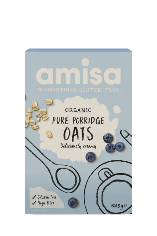 Amisa Organic Gluten Free Pure Porridge Oats 325g