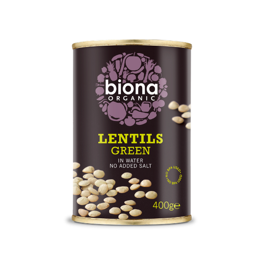 Biona Organic Lentils Green in Water 400g
