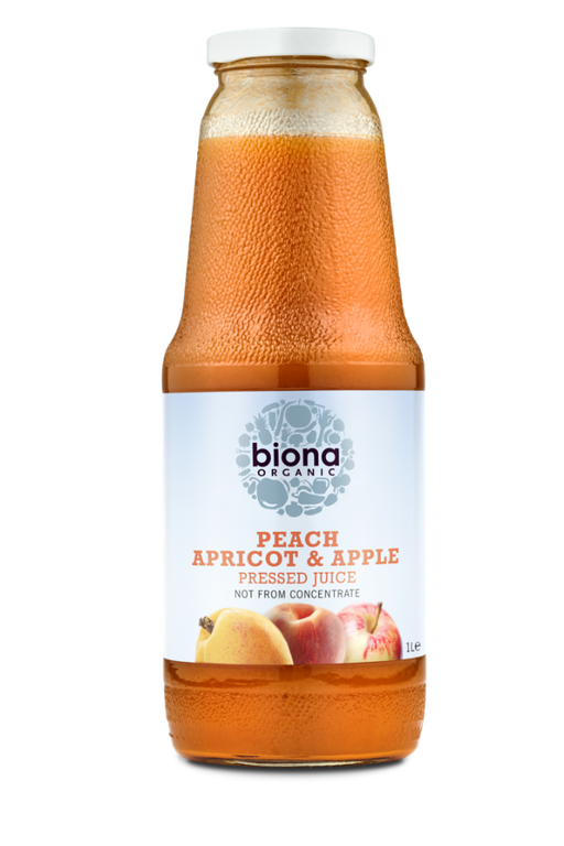 Biona Peach Apricot & Apple Juice 1L