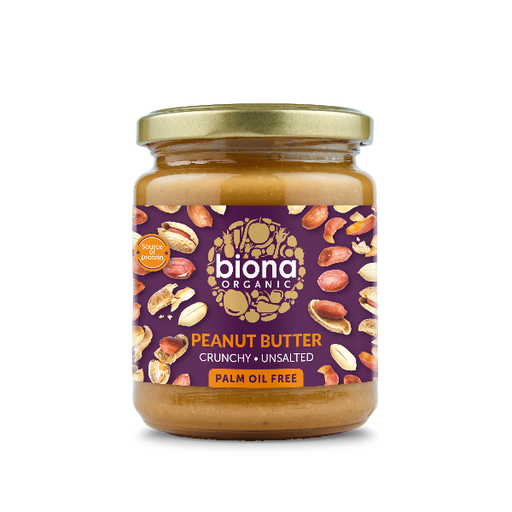 Biona Organic Peanut Butter Crunchy 250g