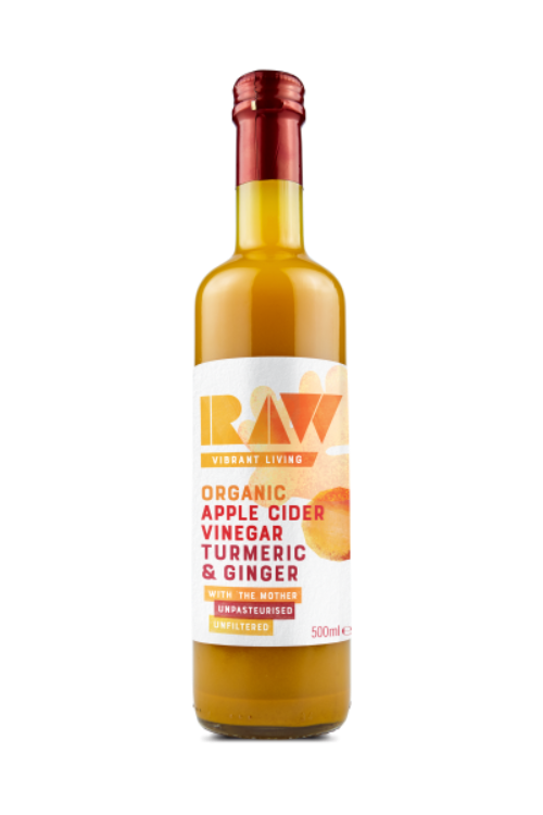 Raw Apple Cider Vinegar Infusion Tumeric and Ginger Organic and Raw 500ml