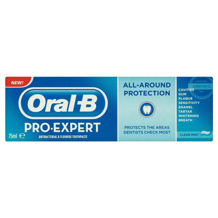 Oral-B Pro-Expert All-Around Protection Antibacterial & Fluoride Toothpaste Clean Mint 75ml Oral-B