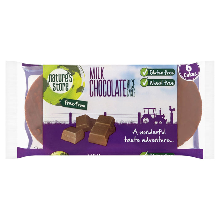 Nature's Store Free From 6 Milk Chocolate Rice Cakes 100g