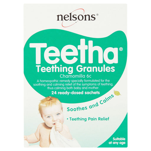 Nelsons Teetha Teething Granules 24 Ready-Dosed Sachets