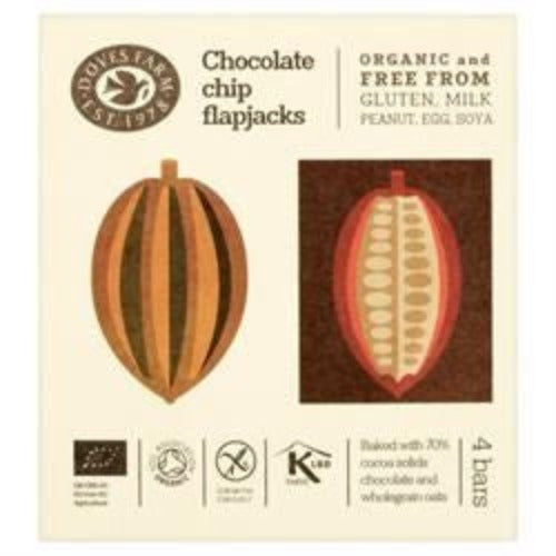 Freee by Doves Farm Gluten Free Organic Chocolate Chip Oat Bars 4 x 35g