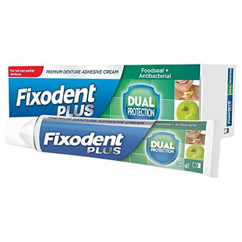 Fixodent Plus Dual Protection Premium Denture Adhesive 40g Fixodent