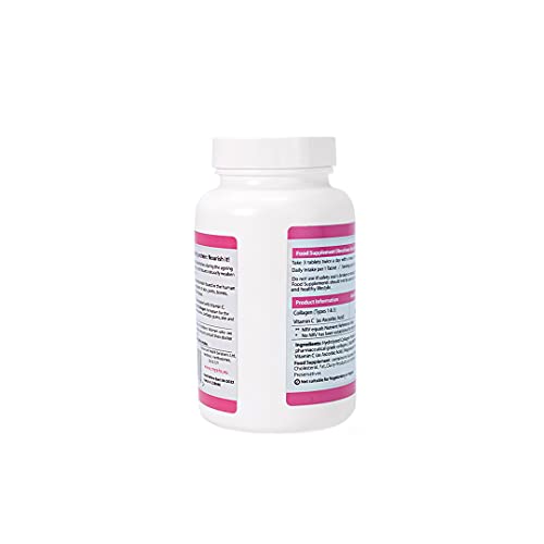 AHS Super Collagen + Vitamin C Tablets 120 Tablets - 1000mg Collagen per Tablet - 1 Month Supply