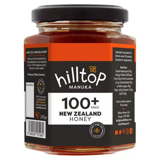 Hilltop Manuka Honey MGO 100+ 225g