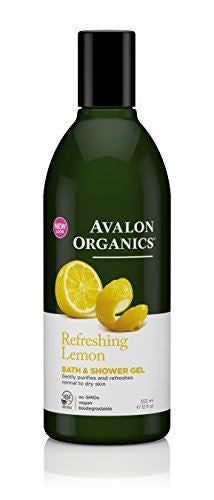 Avalon Organics Lemon Bath & Shower Gel 350ml