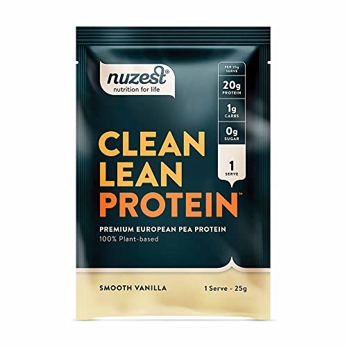 Nuzest - Clean Lean Protein - Smooth Vanilla - Vegan Protein Powder - Complete Amino Acid Profile - Plant-Based Workout & Recovery Fuel - All Natural Food Supplement - 25g Sachet (1 Serving)