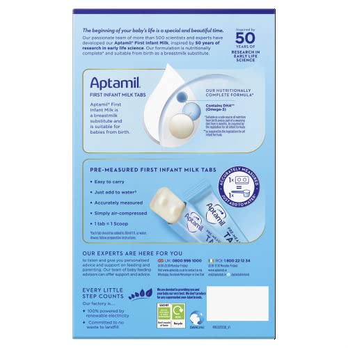 Aptamil Pre-Measured Tabs 1 From Birth First Infant Milk