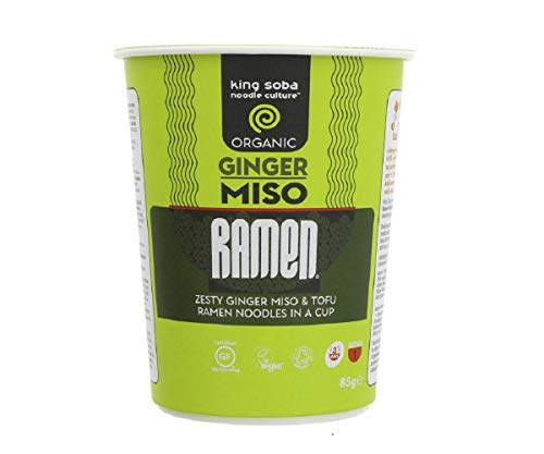 King Soba Organic Ginger Miso Ramen Cup 85g