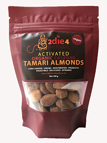 2Die4 Organic Activated Cayenne Tamari Almonds 100g