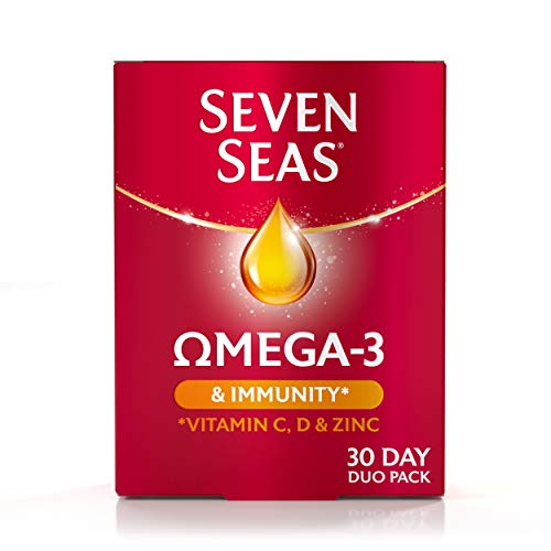 Seven Seas Omega-3 & Immunity Duo Pack | 30 Capsules + 30 Tablets