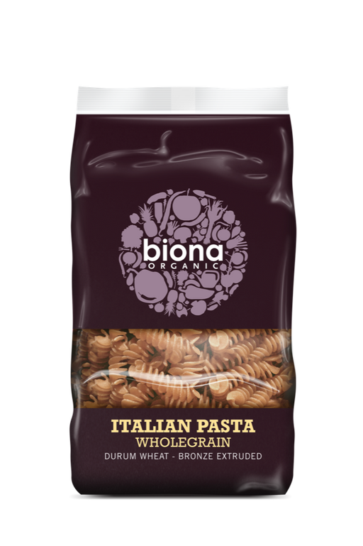 Biona Organic Wholewheat Fusilli Pasta 500g