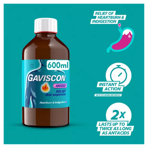 Gaviscon Original Aniseed Relief 600ml Gaviscon