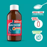 Gaviscon Advance Extra Strenght Heartburn and Indigestion Liquid Peppermint Flavour 300 ml