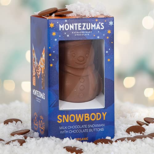 Montezumas Chocolate Milk Chocolate Hollow Snowman and Milk Buttons 100g